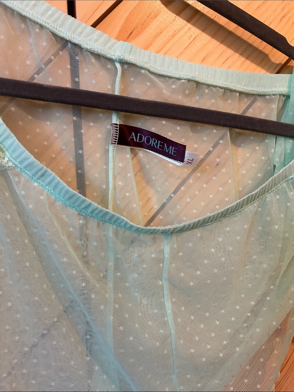 NWT ADORE ME BETTY LOU LACE SLEEP SET- XL AQUA BLUE - Picture 11 of 11